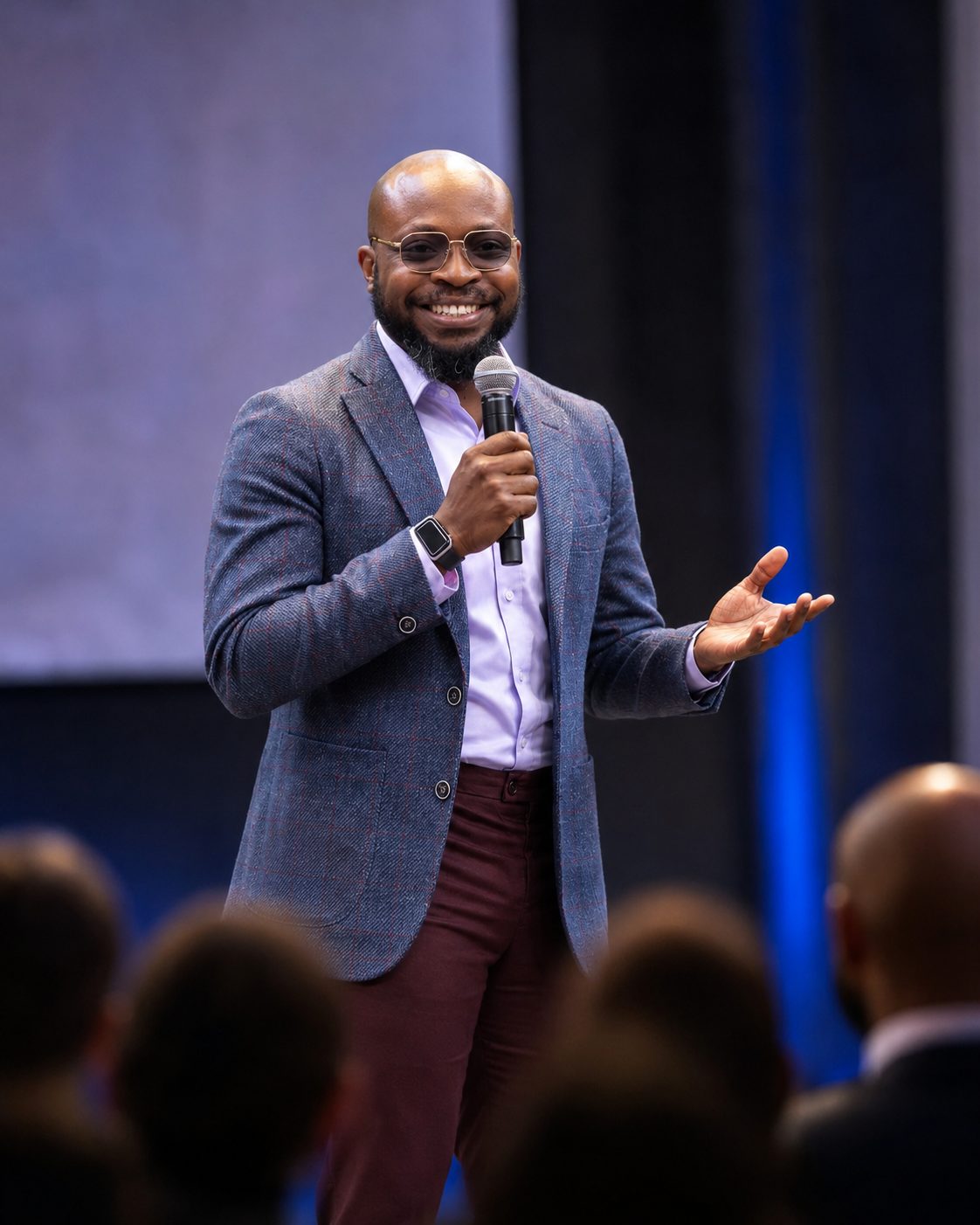 Blaise Itabelo hosting or speaking at an event
