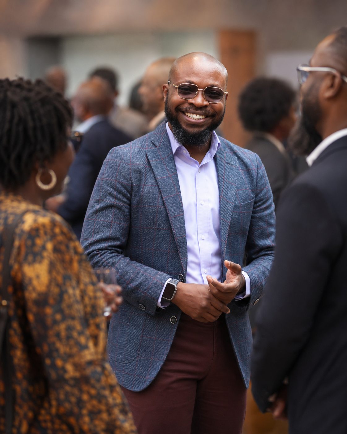 Blaise Itabelo at a professional public engagement event