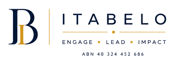 Itabelo logo with Engage Lead Impact tagline